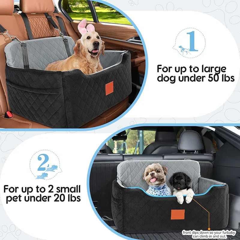 Rear Seat Car Pet Bed